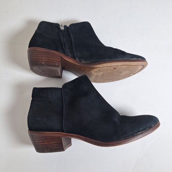 Sam Edelman petty black Suede Booties 6M - Picture 4 of 5